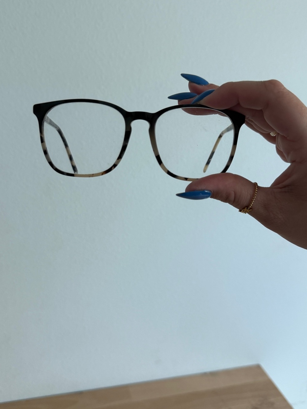 Ray-Ban Tortoise and Cream Rectangular Optical Frames - Picture 3 of 3